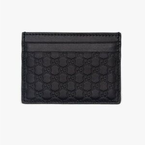 Gucci Microguccissima Card Holder Black